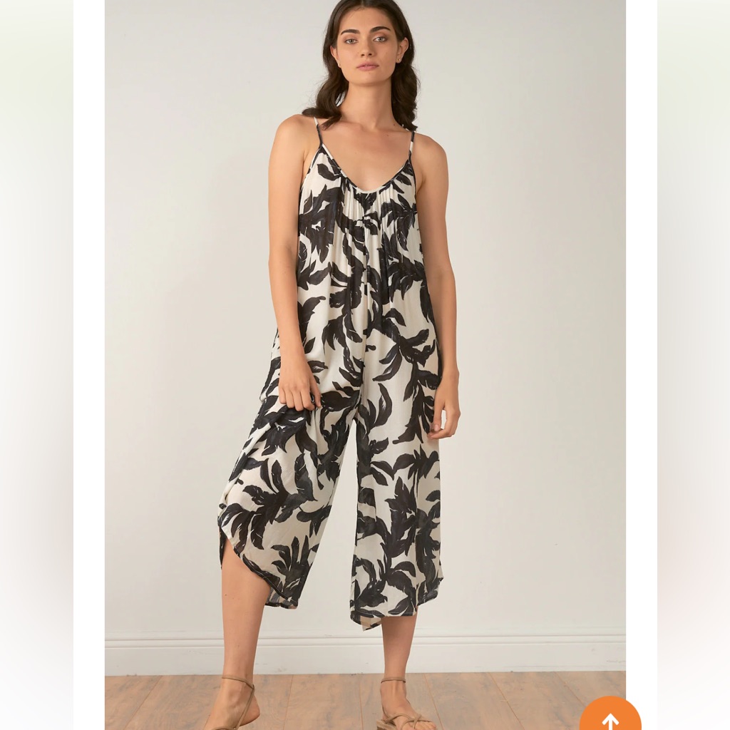 Elan Spaghettis Strap Wide Leg Jumper Size Medium Nwt